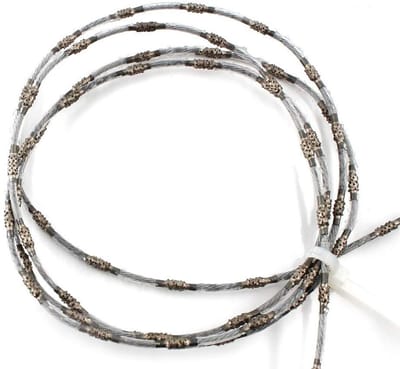Diamantdraadzaag - Touwzaag machine - Steen zagen - Superdun profiel - 5 meter lengte - Zilver