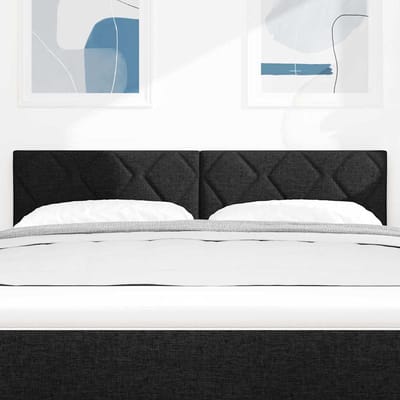 vidaXL - LED - Hoofdbord - Zwart - 160 - cm - Stof