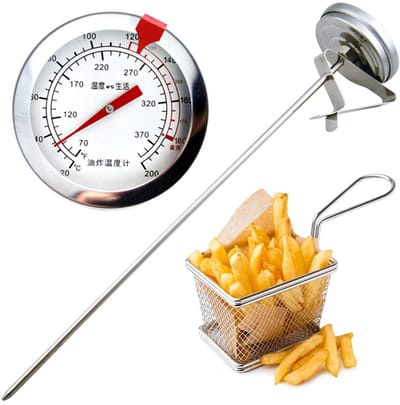 Allecto - Professionele oventhermometer - Grillthermometer tot 550 °C - Roestvrij staal - Temperatuurweergave voor rookers - Geschikt voor barbecue...
