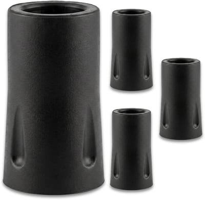 Purepeak Krukdoppen Set 4 Stuks - Wandelstok Dop - 11mm