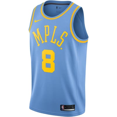 Nike Los Angeles Lakers Jersey Heren Tops Blauw AO2908-448 S gray