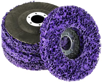 Dailygoody - Diamantslijpschijf - Slijpen - 4 stuks - Paarse kleur - Binnengat 22 mm - Geschikt voor verschillende materialen - Diameter 115 mm