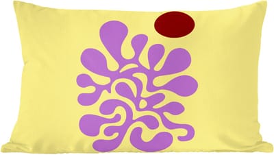 Sierkussens - Kussentjes Woonkamer - 60x40 cm - Koraal - Cirkel - Abstract - Geel