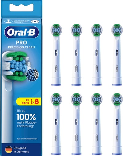 Oral-B PRO Precision Clean – Opzetborstels – 8 Stuks – Geschikt voor Elektrische Tandenborstels