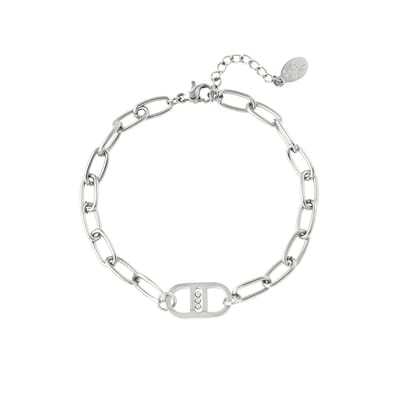 Armband Change- schakel- stainless steel- zilver