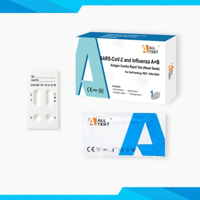 SARS-CoV-2 & Influenza A+B Sneltest – Zelftest voor COVID-19 & Griep – Binnen 10 minuten resultaat – Eenvoudig thuis uit te voeren – 1 stuk