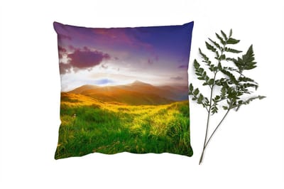 Sierkussens - Kussentjes Woonkamer - 40x40 cm - Bergen - Zon - Natuur
