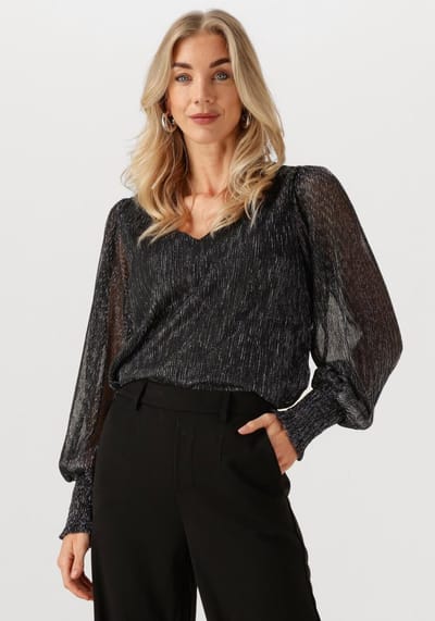Minus Mavena Blouse Dames - Jurken - Zwart - Maat 38