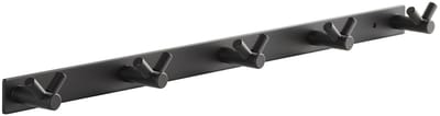 SOTECH Blackline CORA V-haakrail 450 mm met 5 haken zwart wandkapstok Kapstok