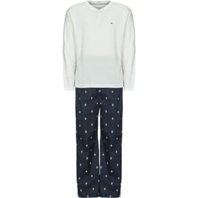 Pyjama-sets Tommy Hilfiger LS WOVEN HENLEY PJ SET - BOXED