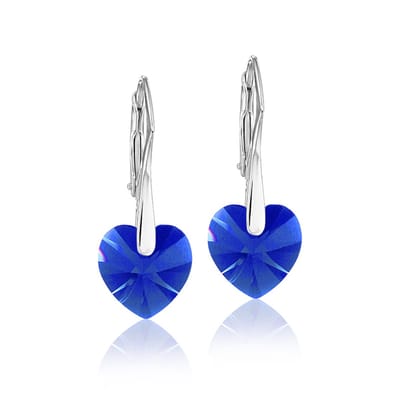 Montebello Oorbellen Lily HZ84 - 925 Zilver Gerhod.- Swarovski Hart - Ø10mm - 25mm