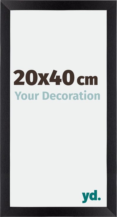 Your Decoration - Fotolijst 20x40 cm - MDF - Zwart Mat - Mura