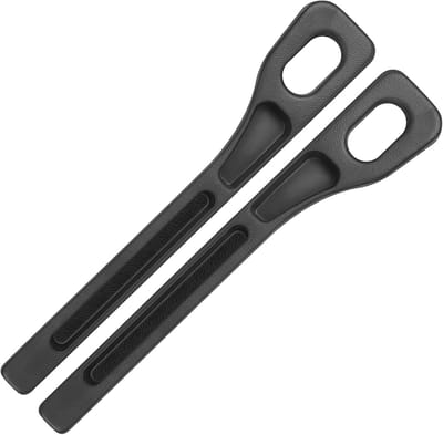 SnelShoppen - 2Pcs Universele Autostoel Split Filler, Organizer voor Autostoel, Gap Filler voor Opberging, Zwart EVA en Leer, 41x6.5 cm