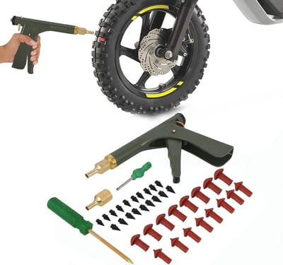 Bandenreparatieset met 16 Paddenstoelstekkers voor Auto's, Motorfietsen en Vrachtwagens