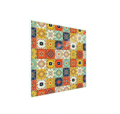 TMK ArtDeko - Beschermplaat Kookplaat - 50x52 cm - Gehard Glas - Mozaïek