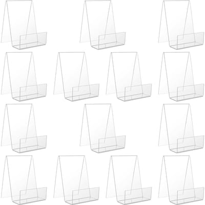 Dailygoods- Boekenhouder 14 Stuks - Acryl Boekenstandaard - Transparant - Duurzaam - Stevig - Geschikt voor Thuis/Bibliotheek/Koffiebar