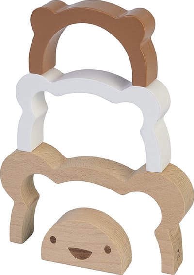 BAMBAM Eco-vriendelijk houten Stapeltoren Beer - Baby cadeau