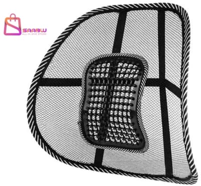 Orthopedische rugkussen onderrug – Ergonomisch Stoelkussen met Massagefunctie – rug kussen – Verbetert Houding – Voor Auto, Kantoor of Thuis – Zwart - 63272