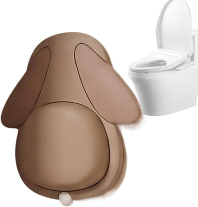 Deurstopper Muurbeschermer - Antiklopstrip Cartoon - Muur Beschermen - Zelfklevend Vochtbestendig - 10.5L x 8.5B x 8.5D cm - Wit