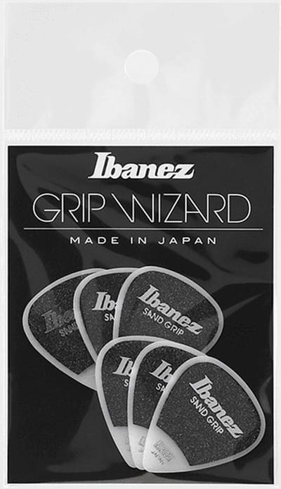 Ibanez - Sand Grip - Plectrum - Medium - 0.80 mm - wit - 6-pack
