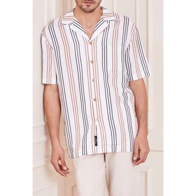 GUESS Marciano By  Billy Bowling Shirt Black Brown Casual Str Taglia: 42 | Camicie Casual Outlet | Uomo | Nero