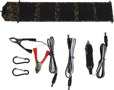 Opvouwbaar Zonnepaneel - Draagbare Lader - Buiten Opladen - Intelligente Laadtechnologie - 50W - Camouflage