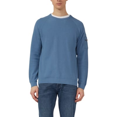 s.Oliver Pullovers Soft Sage Maat: L | Sweaters Outlet | Heren | Blauw