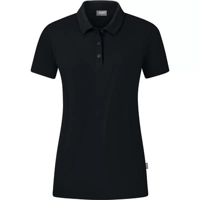 Jako Organic Polo Stretch Dames - Zwart | Maat: 34