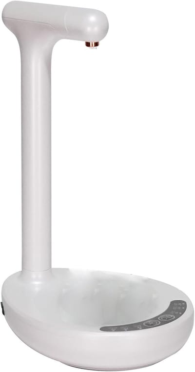 Waterdispenser - Elektrische waterpomp - waterfles pomp - 5 Gallon Fles - Bureau Waterdispenser - 5 Niveaus Automatische Dispenser Instellingen - Draadloos en Oplaadbaar - voor Kantoor Bureau - Tafelblad - Nachtkastje - Nachtkastje - Slaapkamer - Wit