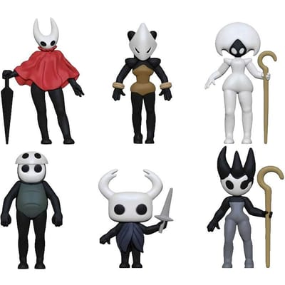 6 stuks/Set Nieuwe Hollow Knight Silksong Actiefiguur Speelgoed Verzamelspeelgoed PVC Model Pop Fans Kerstcadeau black
