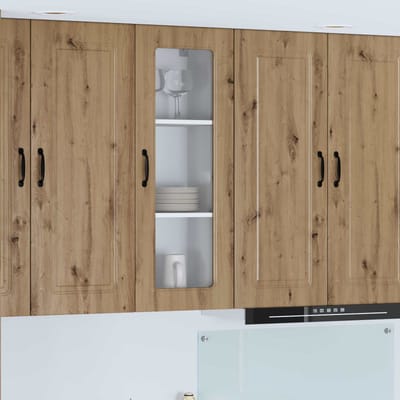 vidaXL - Vaatwasserpaneel - Kalmar - Artisan - Eiken - 40 - x - 31 - x - 100 - cm