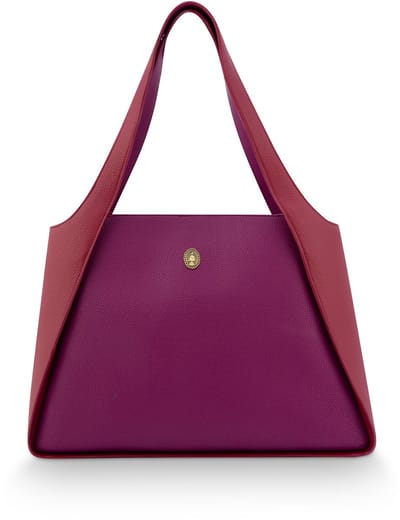 Pip Studio - Filou Schoudertas Dames - Tas - Paars - 40x15.5x48cm