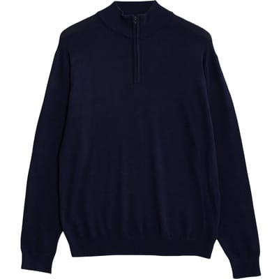 French Connection Half Zip Luxe Marine Größe: XS | Pullover Outlet | Herren