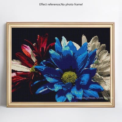 Diamant schilderij bloem mozaïek diamant borduurwerk foto van strass 5D DIY handwerk 20X30CM