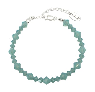 ARLIZI 2252 Armband turquoise Swarovski kristal - sterling zilver - 20 cm