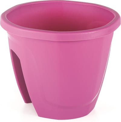 Balkon bloembak Emerald fushia 7.5L aanpasbaar 30x30x25 met drainage cherry