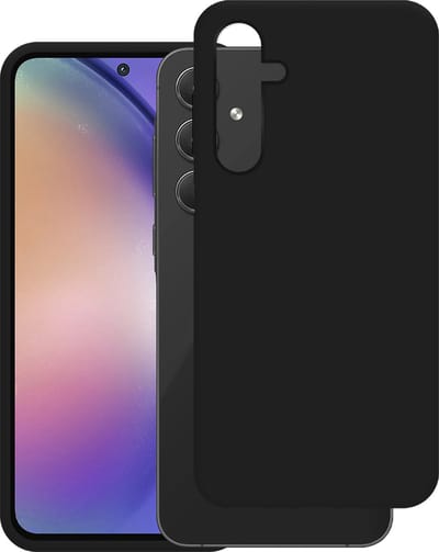 Cazy hoesje geschikt voor Samsung Galaxy A55 Hoesje Siliconen - Flexibele Case - Zwart