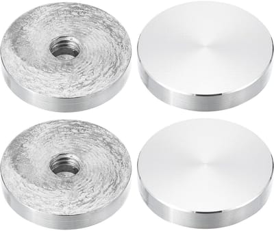 Allecta - Aluminium schijf set: 40 mm diameter, M10 schroefdraad, 4 stuks