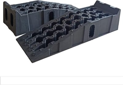 Tweedelige Oprijplaten Zwart - Heavy Duty Rampen voor Voertuigen tot 7,25 Ton