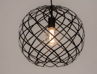 Lumidora Hanglamp 74310 - ELINN - E27 - Zwart - Metaal - ⌀ 40 cm