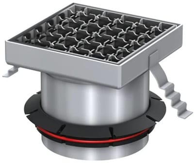 ACO Opzetstuk Variant-CR 150x150/L15 V2A/antislip/rooster V2A los ingelegd, 9579.40.92