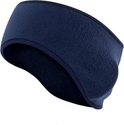 CHPN - Haarband - Hoofdband - Oorwarmer - Donkerblauw - Hippe haarband - Hippe hoofdband - Haaraccessoire - Fleeceband - Winteraccessoire - Sportband