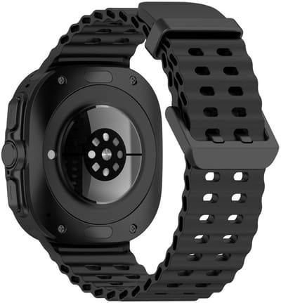 Siliconen bandje - geschikt voor Samsung Galaxy Watch Ultra (47mm) / Ultra 2025 (47mm) - zwart