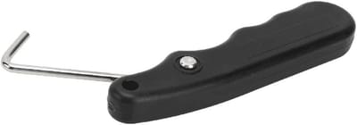 Schaats Veterspanner - Kant Haken Tool - Schaatsen Strakker - Opvouwbaar Ergonomisch - Compact Formaat - Zwart
