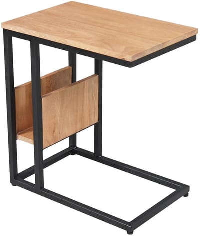 Starfurn Bijzettafel Slider - Naturel Hout - 48x32x53cm