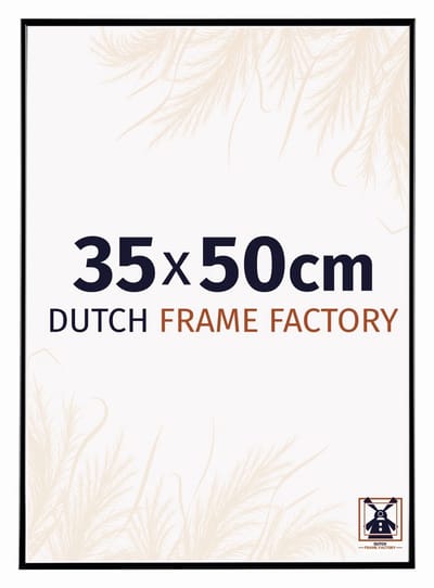 Fotolijst 35x50 cm - Kunststof - Zwart Hoogglans - Easy