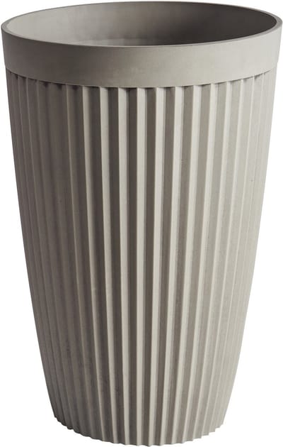 KOLA - Bloempot - Taupe - 39 cm - Steenmengsel