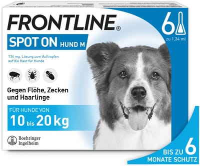 Frontline Spot On hond M (10-20 kg) - 2 x 6 pip.
