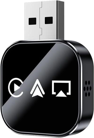 Draadloze CarPlay Adapter - Auto Connect - Muziek Streamen - Snelle Installatie - Compact Formaat - Zwart
