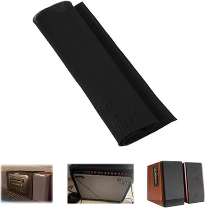 Speaker Grill Stofdoek voor Stereo Audio Speakers - Beschermende Cover 1.4M x 0.5M - Zwart, Geluidskwaliteit, Stofbescherming, Mesh Materiaal